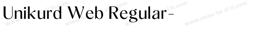 Unikurd Web Regular字体转换